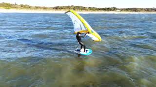 Wing Foil Higbee Beach Cape May New Jersey 4K [upl. by Nrehtak]