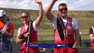 2018 European Championship Shotgun Leobersdorf Austria  Double Trap Mixed Team Final [upl. by Wakefield]