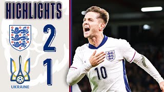 England U21 21 Ukraine U21  McAtee Late Brace Completes Young Lions Comeback  Highlights [upl. by Shadow]