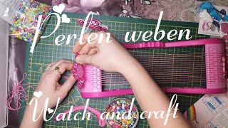 Perlen weben mit Webrahmen von Ravensburger Schmuck selber machen  Produkttest [upl. by Ifen]