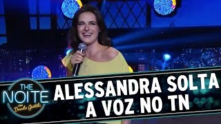 The Noite 280316  Alessandra Maestrini solta o vozeirão no TN [upl. by Atiuqram207]