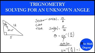 Trigonometry  Solving Unknown Angles [upl. by Irmina]