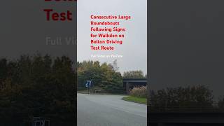 Large Roundabouts Following Signs for Walkden on Bolton Driving Test Route Video shorts uk like [upl. by Templas]