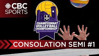 U SPORTS Mens Volleyball National Championship Consolation Semifinal 1  CBC Sports [upl. by Cleodel827]