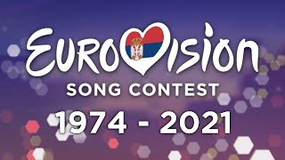 All 🇷🇸 Serbian entries in the Eurovision Song Contest 19742021 [upl. by Magnuson]