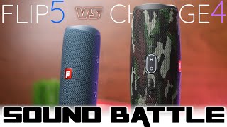 JBL Flip 5 vs Charge 4 Sound Battle The real sound comparison [upl. by Arlan892]