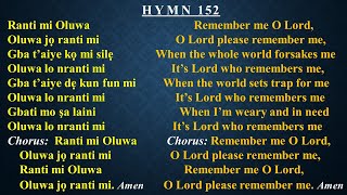 CCC Hymn 152 Ranti mi Oluwa Celestial Church of Christ [upl. by Epp]