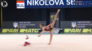 Stiliana NIKOLOVA BUL Ribbon AA  European Championships Kyiv 2020 [upl. by Christmann]