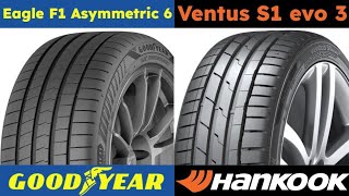 Goodyear Eagle F1 Asymmetric 6 vs Hankook Ventus S1 evo 3 [upl. by Akilaz306]