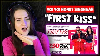 Russian Girl Reacts to First Kiss Yo Yo Honey Singh Ft Ipsitaa  Bhushan Kumar [upl. by Doralyn]