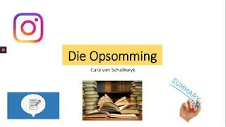 Die Opsomming Afrikaans EAT [upl. by Tham]