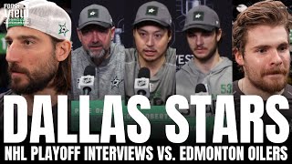 Chris Tanev Jason Robertson Wyatt Johnston DeBoer amp Steel on Dallas Stars vs Oilers Before GM2 [upl. by Llerrit]