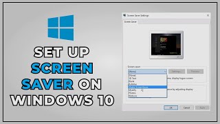 How To Add or Delete A Screensaver Windows 10  2022 ✅ [upl. by Esbenshade]