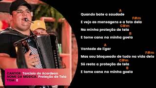 Cifra  Tarcísio do Acordeon  Proteção de Tela [upl. by Nibot]