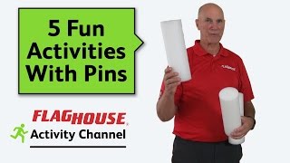 5 Fun Activities with Foam Bowling Pins Ep 32  Activity Pins [upl. by Moira162]