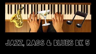 Memphis Blues Jazz Rags amp Blues Bk 5 Early Advanced Piano Tutorial [upl. by Rein]