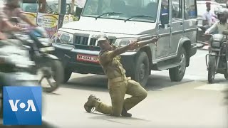 Indian Dancing Cop Directs Traffic With Style [upl. by Lorilee]