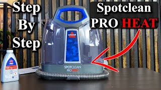 How to Use the Bissell SpotClean ProHeat Portable Carpet Cleaner [upl. by Atekahs]