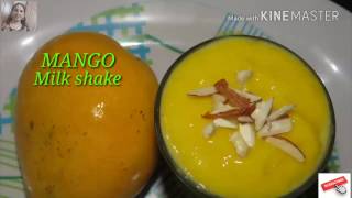 Mango milk shake Home made milk shake [upl. by Natty]