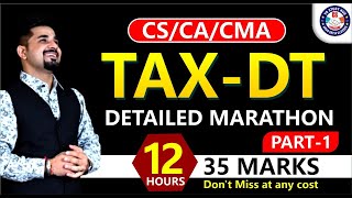 🔴INCOME TAX DETAILED MARATHON🔴  PART  1  December 2022  CSCACMA Students  CA VIVEK GABA [upl. by Nassah296]