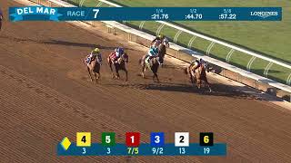 Chasin Munny wins race 7 at Del Mar 11824 [upl. by Nnil]