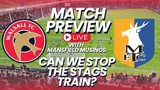 Mansfield v Walsall Match Preview [upl. by Elinnet323]