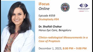 Clinicoradiological Measurements in Proptosis by Dr Shaifali Chahar Fri Dec 1 800 900 PM IST [upl. by Ecnerat892]