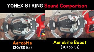 요넥스 스트링 3033 사운드 비교 에어로바이트 vs 에어로바이트부스트 Yonex String Sound Comparison Aerobite vs Aerobite Boost [upl. by Haniraz]