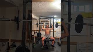 Seated BB Overhead Press WAccommodating Resistance [upl. by Folberth]