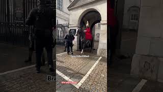 Household Cavalry Mounted Regiment at Horse Guards [upl. by Baniez619]