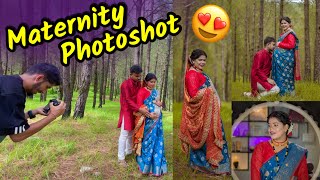 Maternity Photoshoot Bhi Karwa Liya 😍 Kumauni Dress Main [upl. by Niatsirt]