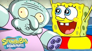 Squidward Becomes A Pool Toy 💦  quotSwimming Foolsquot Full Scene  SpongeBob [upl. by Rodrigo]