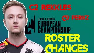 REKKLES TO G2 Perkz to C9 LEC Roster Swaps PreSeason 20202021  EU Transfer Updates [upl. by Xirtaeb]