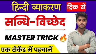 संधि हिंदी व्याकरण  Sandhi Hindi Grammar  Sandhi Trick in hindi  संधि पहचानने की धासु Trick [upl. by Widera]