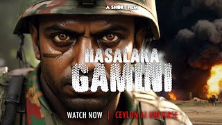 Hasalaka Gamini  Short film  AI generated  True Story hasalaka gamini warzone srilanka [upl. by Clere642]