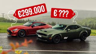 V8 Battle Dodge Challenger Hellcat vs MercedesAMG GT 63 [upl. by Gomer]