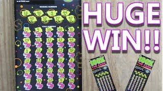 HUGE WIN quot100X THE CASHquot 20 LOTTERY TICKET SCRATCH OFF [upl. by Josefina]