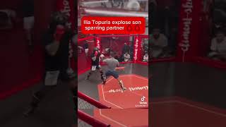 ILIA TOPURIA TERMINA NOQUEANDO A SUS COMPAÑEROS DE SPARRING SU PODER EN LAS MANOS ES ASOMBRÓSO [upl. by Laerol]