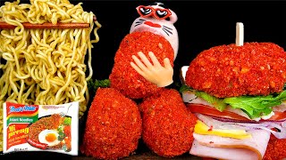 ASMR MUKBANG Cheetos Chicken amp Burgers Mi GorengIndonesian Noodle EATING SHOW [upl. by Obadias130]