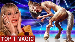 Americas Got Talent 2024 Sacred Rianas Thrilling Magic Act Wins Hearts and Golden Buzzer [upl. by Barnabas]