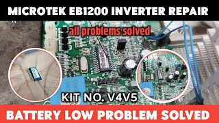 microtek inverter eb1200 battery low problem solved  watch full video [upl. by Yma487]