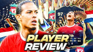 97 TOTS VAN DIJK PLAYER REVIEW  FC 24 Ultimate Team [upl. by Terrance260]