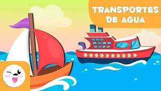 Medios de Transporte acuáticos  Aprende vocabulario [upl. by Llerrem]