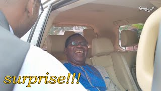 Commander Ebenezer Obey Surprises Labi Obey on his birthday [upl. by Refotsirhc]