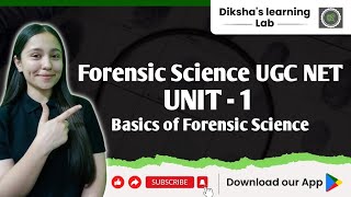 Forensic Science UGC NET  Unit  1  Basics of Forensic Science  Definition and Origin [upl. by Odnalro154]