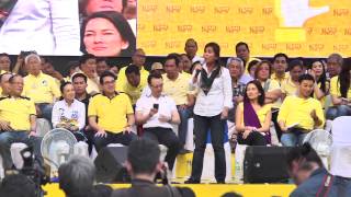 Loren Legarda  Team PNoy proclamation rally [upl. by Goldia]