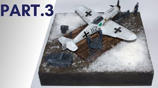 Dernière partie Diorama Bf109 Eduard  Hans Philipp [upl. by Nalor]