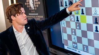 Magnus Carlsen Analyzes How He Became CHAMPION in Freestyle Chess GOAT Challenge 2024 [upl. by Tnomal]