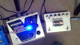 BlackStar dual ht tube pedal vs Behringer Tube Monster pe [upl. by Atekihs]