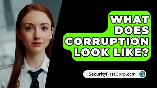 What Does Corruption Look Like  SecurityFirstCorpcom [upl. by Norahc]